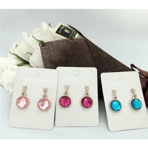 New Hot Selling Simple 10 Colors Round Small Fresh Girl Earrings Fashion Personality High Quality Vintage Earrings