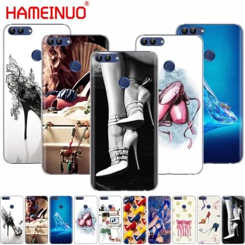 High heels shoes ballerina cell phone Cover Case for huawei Honor 7C Y5 Y625 Y635 Y6 Y7 Y9 2017 2018 Prime PRO