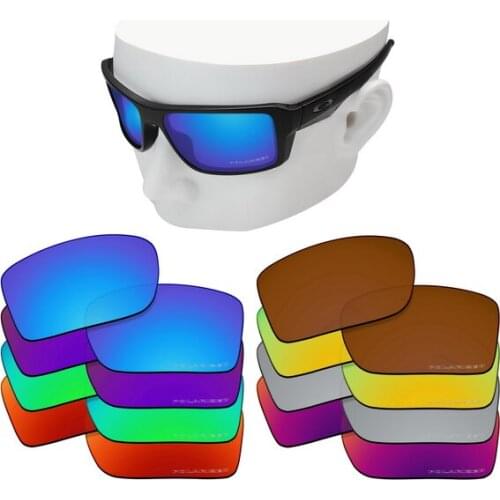 OOWLIT Anti-Scratch Replacement Lenses for-Oakley Double Edge Etched Polarized Sunglasses