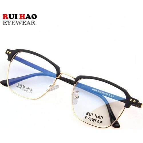 Eyebrow Eyeglasses Frame Light Retro Glasses Frame Optical Prescription Spectacles Frame Rui Hao Eyewear 18134