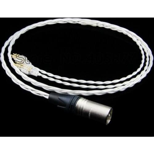 High Quality Silver Plated HD650 600 580 700 800 HE400i HE560 1000 Silver Plated Headphone Upgrade Cable
