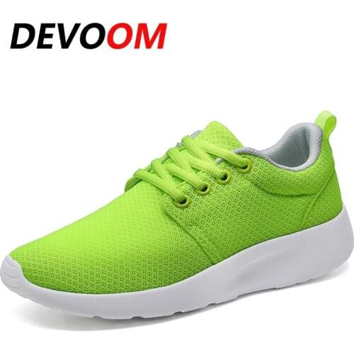 DEVOOM Woman Skate White Shoes Womens 2017 Summer Top Quality Shoes Breathable Air Mesh Casual Ladies Flats Lace Up Soft Shoes