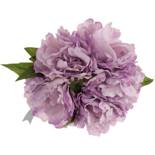 1 Bouquet Artificial Peony Silk Flowers Hydrangea Wedding Bridal Party Decor