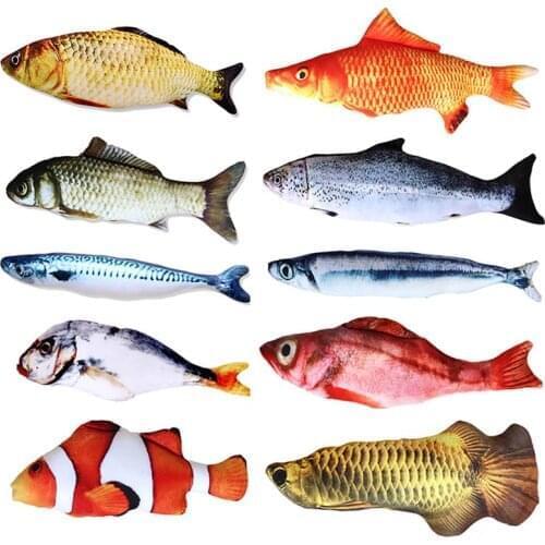 1pc Creative Fish Shape Pet Toy Fish Shape Bite Resistant Catnip Cat Toy Pet Chew Toy Pet Supplies Cat Favors