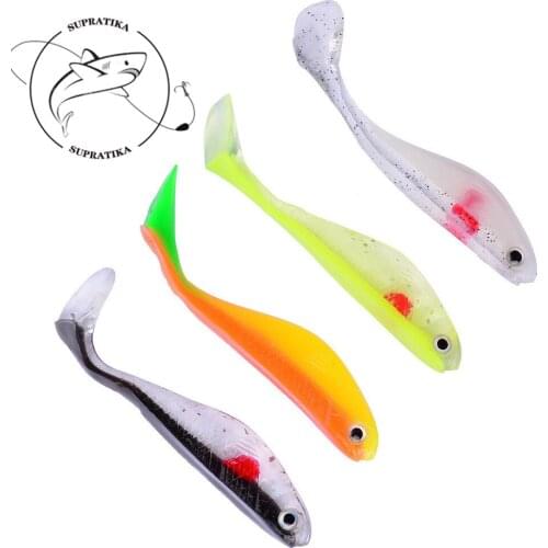 10PCS/lot Ocean Fishing Bait Lure 88mm/5g Soft Bait Worm Silicone Fishing Bait Swimbait Wobbler Lifelike Fishing Crank Bait Lure