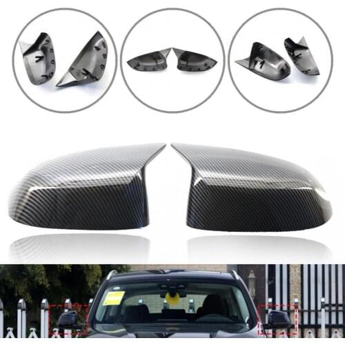 2Pcs Sturdy Left/Right Side Door Mirror Cover 51162446964 51162446965 Compact Side Door Mirror Cover Modified Part