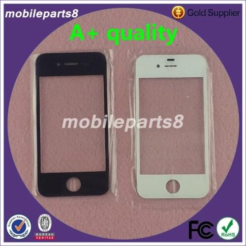 A+ quality 4G 4S Digitizer Glass for iPhone 4&4S Front Screen Outer Glass Replacement Black&White A+ quality