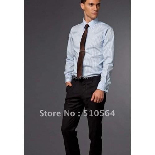 Мужские полосатые рубашки Annefash China At AliExpress
