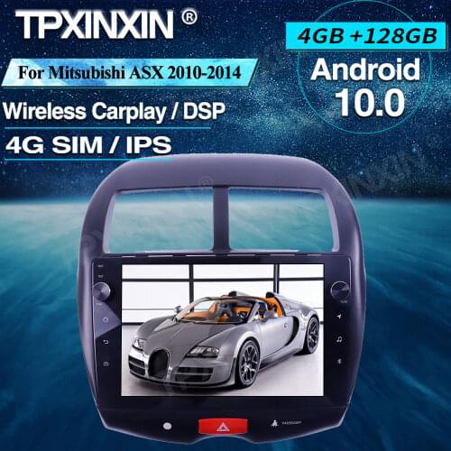 For Mitsubishi ASX 2010-2014 Android Car Radio 4+128G Car Multimedia Player Head unit Radio Car GPS Navigtion Wireless Carplay