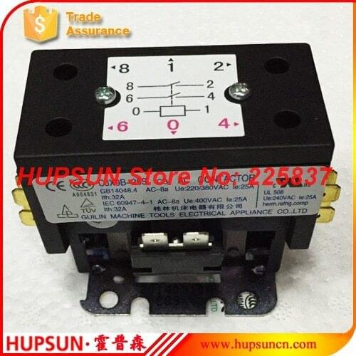 Free shipping good quality CJX9B-25S C3 double pole magnetic ac contactor for air-conditioning compressor motor control heater
