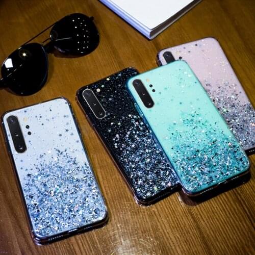 Bling Case For Samsung Galaxy A51 A71 A10 A10S A20 A20S A20E A30 A30S A40 A50 A50S A70 A70S A81 A91 M20 Glitter Star TPU Cover