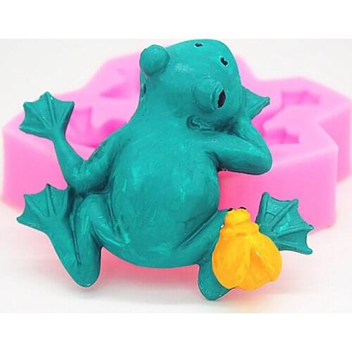Frog chocolate mold cake decoration dielamping silicone mold P887