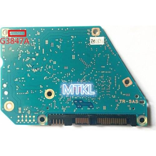 HDD PCB circuit board logic board G3847A for Toshiba Desktop hard drive repair data recovery