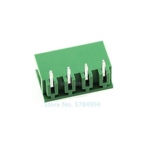 Free shipping 100PCS 2EDG5.08MM terminal block 2EDGR-5.08-4P male and female plug-in connector / curved needle L type 4PIN