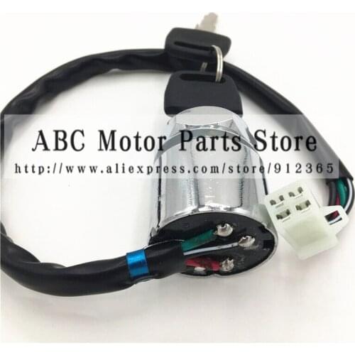 Mini Dirt Bike ATV 2 Gears 4 Wires Motorcycle Ignition Switch Key Lock Set