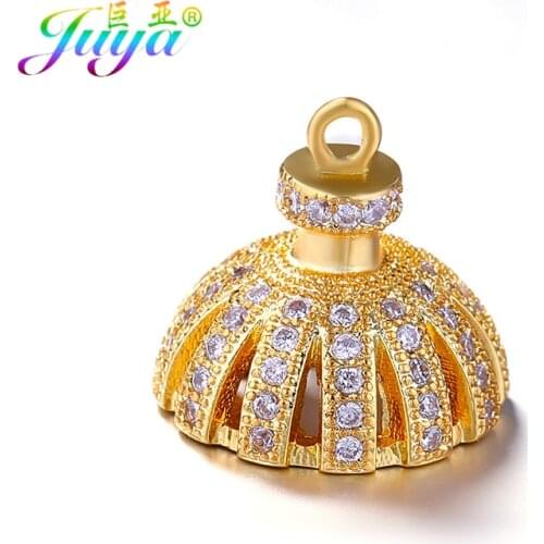 Handmade Tassel Jewelry Making Findings Docorative Crown Charm Beads Accessories For Women Pearls Necklace Earrings DIY Making