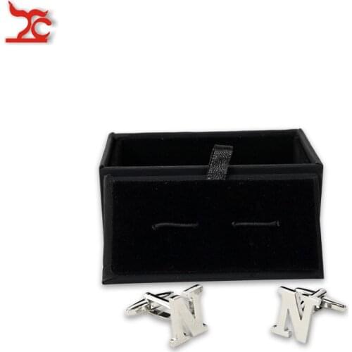Hot Sale Cufflinks Box 2 Colors Craft Badge Gift Box Cuff links Case Birthday Party Gemelos Cufflinks Storage Organizer Box