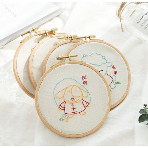 Buy one get one free show stretch, Chinese Zodiac European embroidery DIY handmade cloth art ribbon embroidery Su embroidery