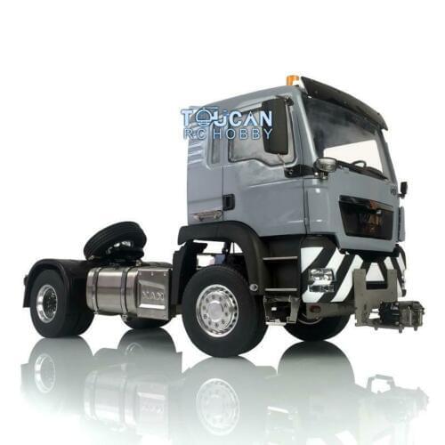 LESU 1/14 MAN TGS 4*2 RC Tractor Truck Metal Chassis Motor Hook Roof Light Winch THZH1033-SMT3