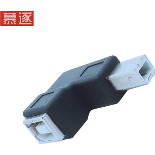 Newest Right Angled 90 Degree USB 2.0 B Type Male to Female Extension Adapter for Printer Scanner converter