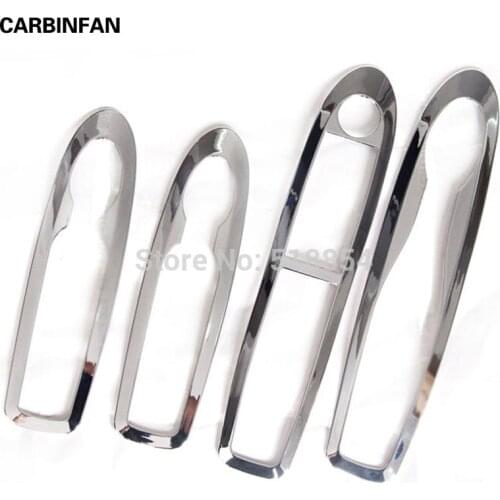 ABS Chrome Interior Door Window Switch Panel Cover Bezel Trim 4Pcs/Set For Citroen C4 C4L 2012 2013 2014