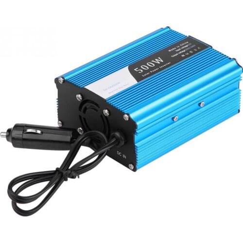 500W DC 12V to AC 220V-240V Peak 600W Car Power Inverter Converter Dual USB Charger Adapter Car Accessories New Arrivals