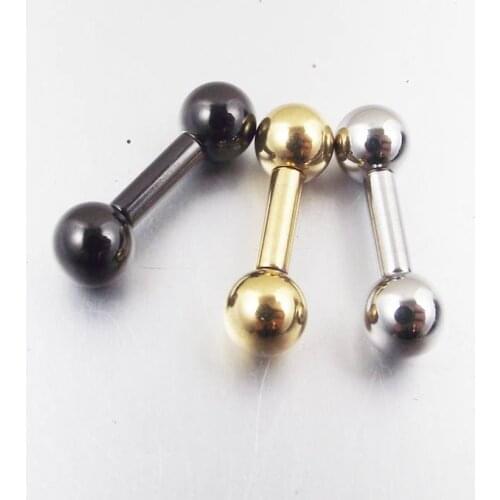 1 Piece Big Size 2.5x8mm Stainless Steel Straight Barbell Rings Tragus Ear Piercing PA Nipple Ring Bar Lips Body Jewelry