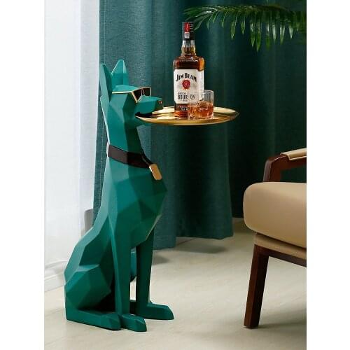 Nordic Home Decor Large Size Dog Sculpture Living Room Decoration Animal Sculpture Ornaments For Home Collectible Figurines Gift