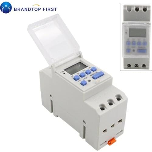 THC15A 220V 16A Digital LCD Power Weekly Programmable Timer Time Relay Switch Smart Home System Electronic Swtich