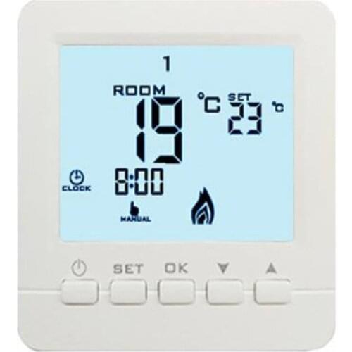 Indoor Temperature Thermostat Thermoregulator Indoor Heating Electric Gas Boiler Controller- Home, Hotel, Office, Shop, cafe