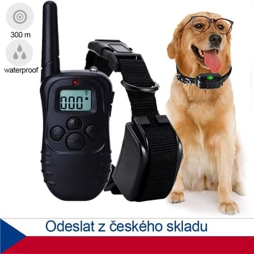 Pet training dog snack bag 300M dog training collar Rechargeable dogs accessories barking device obojek zvuk rázových vibrací