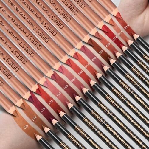 Waterproof Pencil Lipstick Pen Matte Lip Liner Lasting Multifunct Texture Of The Silky Misty Semi-matte Velvet Plump Lips Makeup