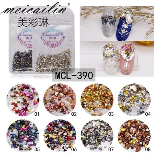 1 Pack New York Colorful Strass Nail Art Rhinestones Mixed Caviar Microbeads Crystal Micro-drill Stones Fashion Storm Accessory