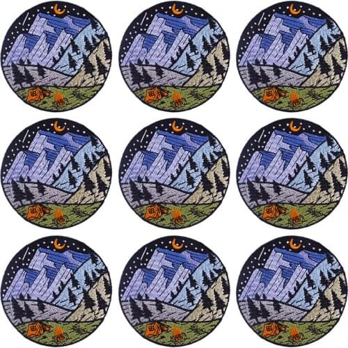 Pulaqi 10PCS Adventure Travel Patch Mountain Wholesale Patches Iron On Patches For Clothing Wholesale Dropship Custom Patch