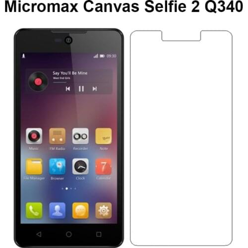 2PCS Tempered Glass for Micromax Canvas Selfie 2 Q340 Protective Screen Protector for Micromax Canvas Selfie 2 Q340 Glass Film