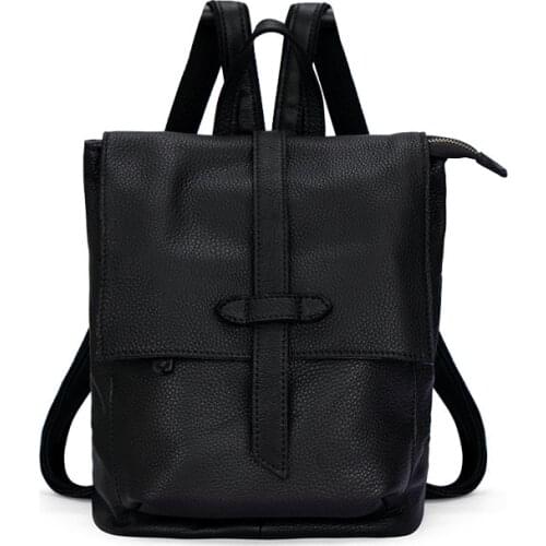 2020 new fashion women large backpack genuine leather travel backpack bags