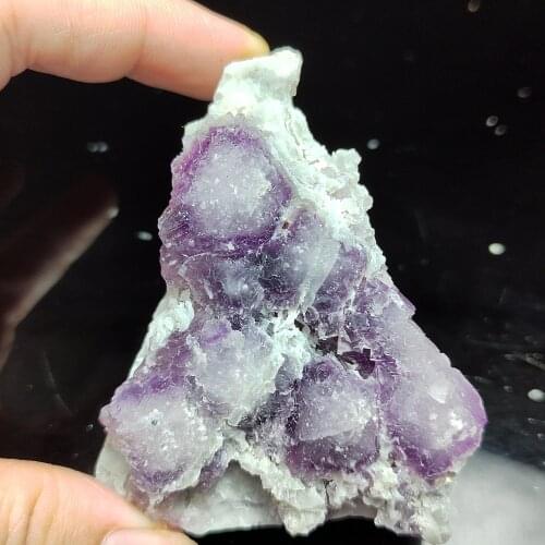 91.7-110.9gPurple fluorite ore home decoration ring vein healing geology teaching CRYSTAL QUARTZ GEM