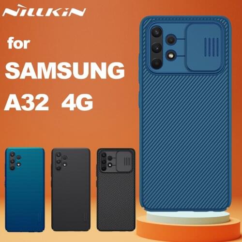 Camera Protection Slide CamShield Back Cover NILLKIN Case For Samsung A32 4G Super Frosted Shield matte hard back cover