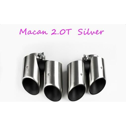 For Porsche Macan Macan S 2014 2015 2016 2017 Car Exhaust Headers Exhaust Pipes Muffler Tail Tip