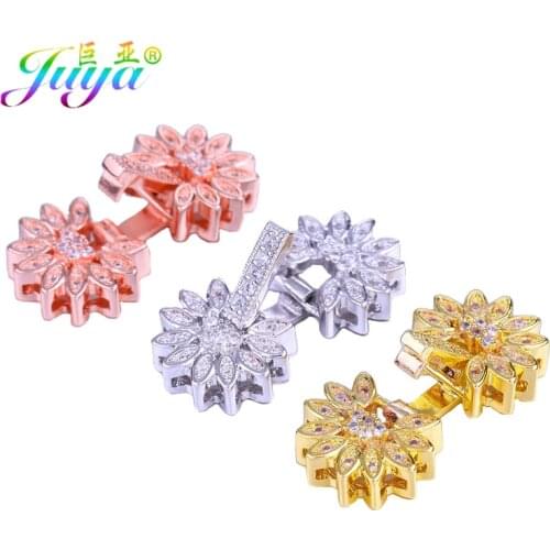 Juya DIY Women Pearls Bracelet Necklace Making Findings Handmade Connector Closure Fastening Buckle Clasps Accessories Supplies