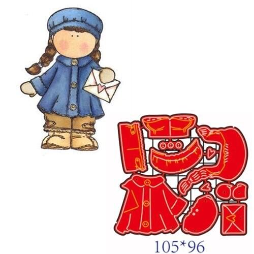 Metal Cutting Dies girl DIY Scrapbooking Paper Cards Decorative Craft Embossing