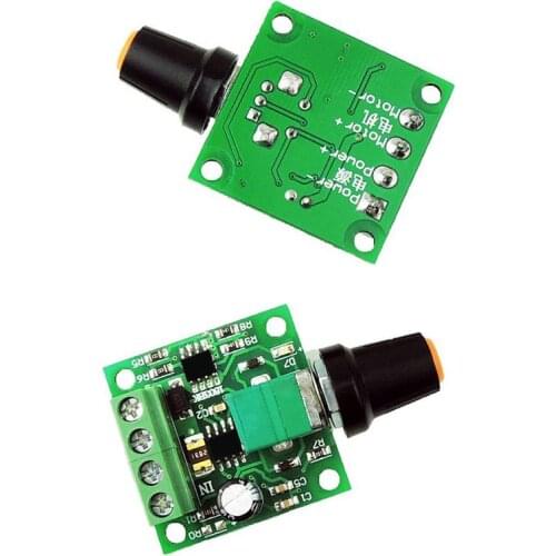 DC 1.8V-15V Mini PWM Motor Speed Controller Low Voltage 2A 30W Motor Speed Controller PWM Adjustable Drive Module 3V 6V 12V