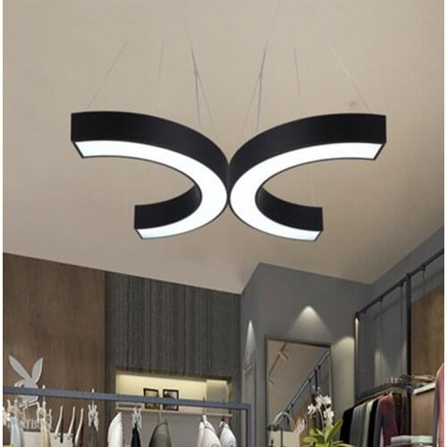 Irregular Semicircular Luminaria Led Pendant Light Lustre Lamparas Dining Room Office Led Suspension Lamp Modern Led Lighting