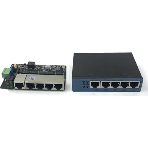 Unmanaged 5port 10/100M industrial Ethernet switch module PCBA board OEM Auto-sensing Ports PCBA board OEM Motherboard