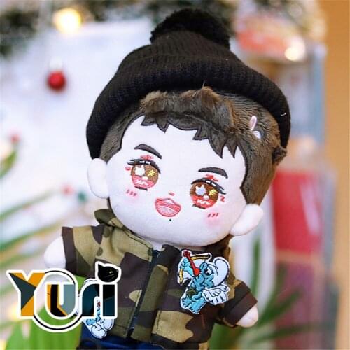 New Xiao Zhan Star 20cm Plush Doll Toy Clothes Camouflage Clothing Outfit Cos Limit Gift C FQ