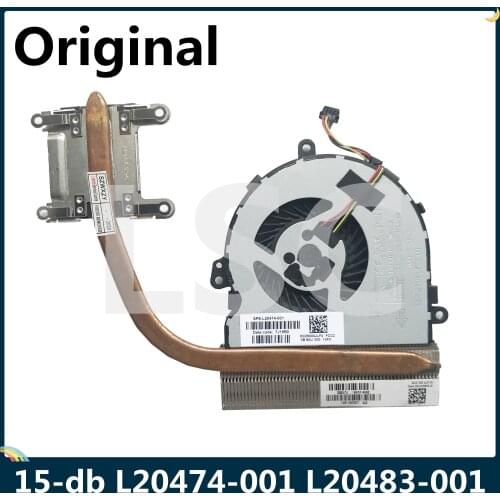 LSC L20474-001 L20491-001 L20483-001 Original For HP 15-db 15-db0066wm Series Laptop Coolers Radiator HeatSink FAN
