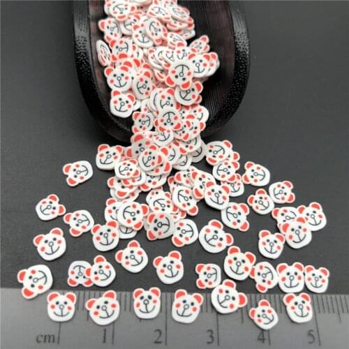 50g Bear Polymer Clay Sprinkle For Kids Diy ,Soft Clay For Craft Clay/Nail Art /Scrapbook Decoration DIY, Craft Filler