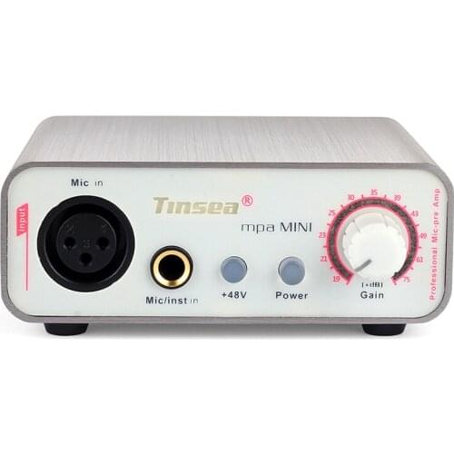 Tinsea mpa MINI Professional Mic-pre Amp Studio Microphone Amplifier For Recording Studio Stage performance Karaoke
