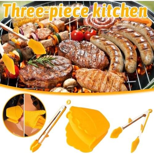 Anti-scalding Gloves Silicone Food Anti-scalding Clip High Temperature Steak Clip Barbecue Food Clip Kitchen Accessories Tools