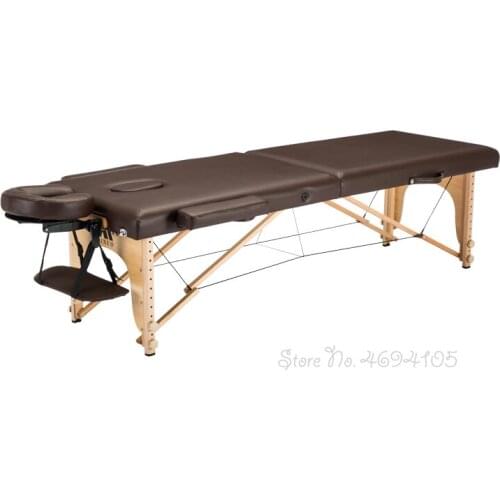 Folding Portable Massage Bed Adjustable Height PU Leather Waterproof SPA Table Professional salon furniture station